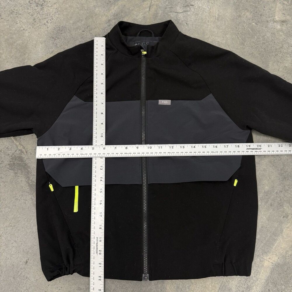 FIGS Technical Collection Full Zip Jacket Black G… - image 3